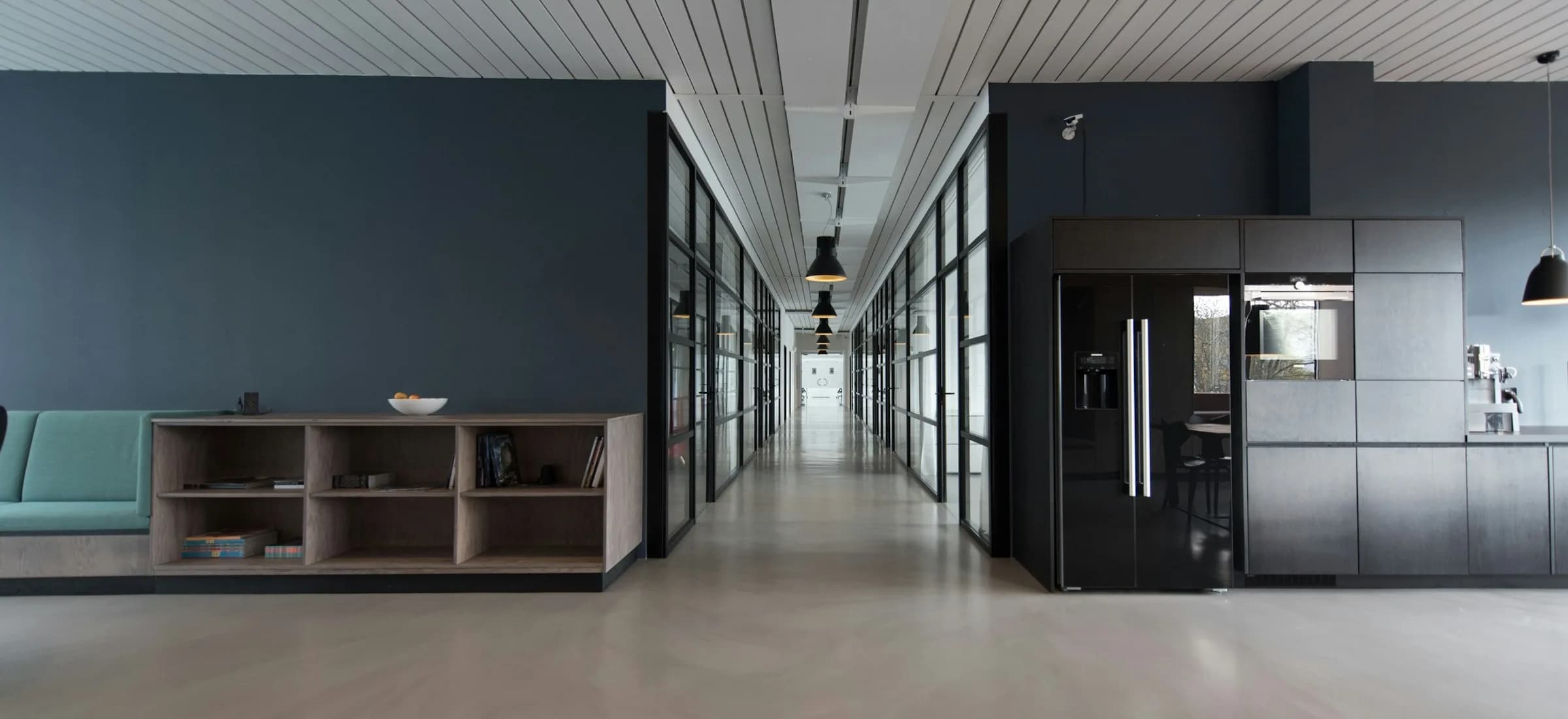 Bright modern office supporting organisational development