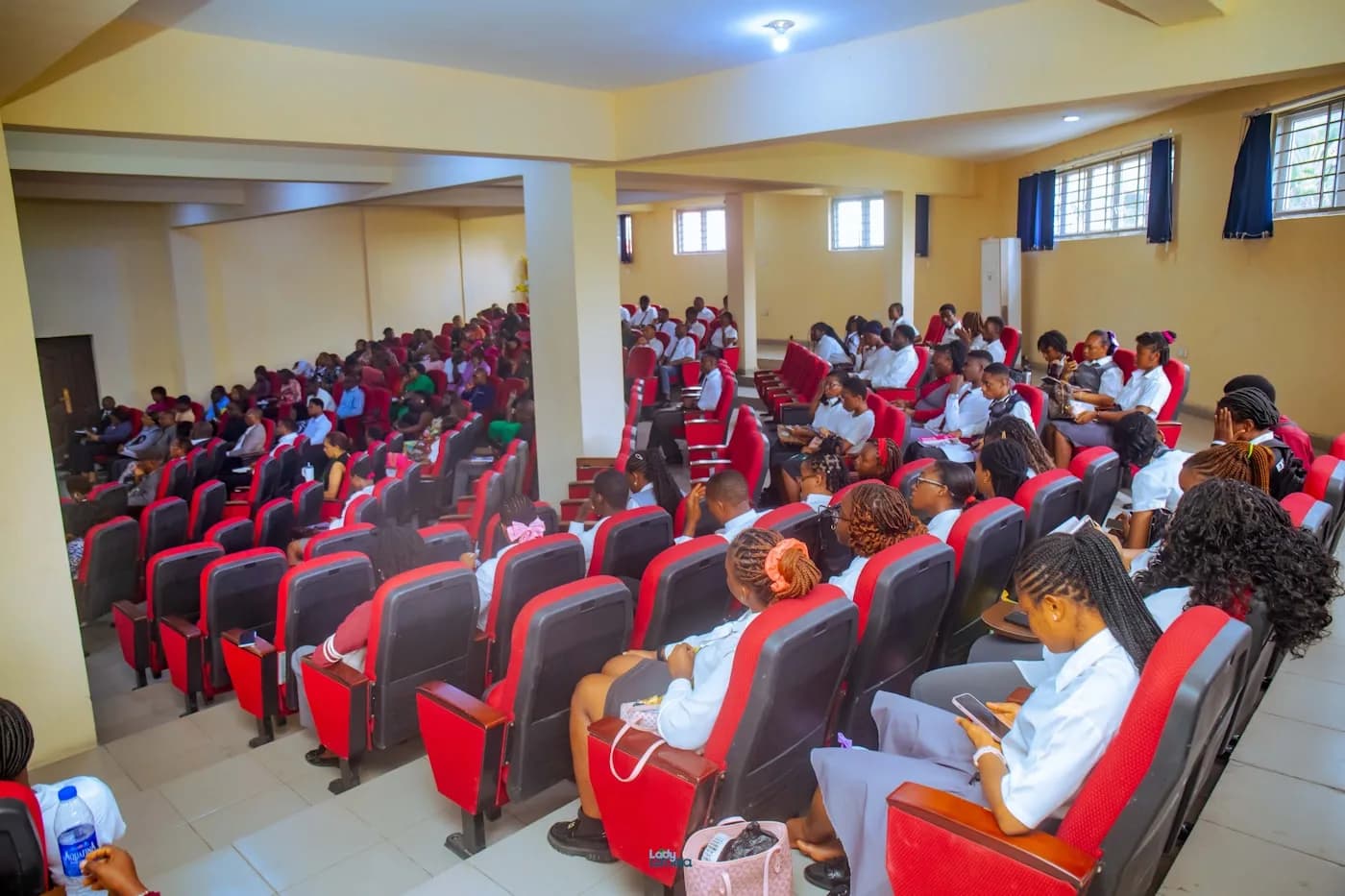 Audience seated at an academic event