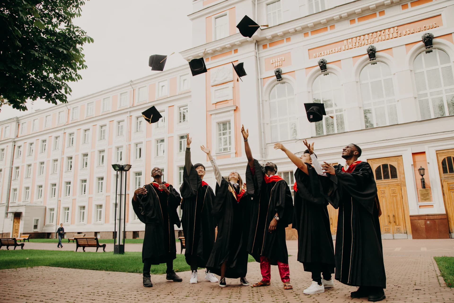 LOU graduates celebrating their online degree achievement