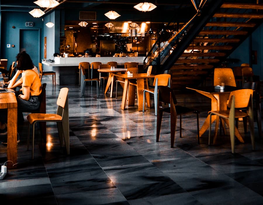 LSCAHM front-of-house service in a London restaurant