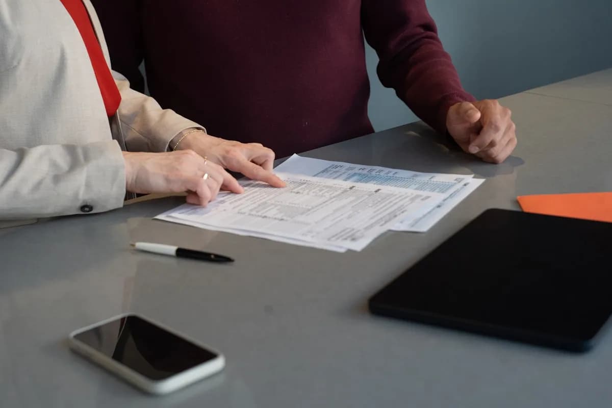 Documents being reviewed as part of the recognition process