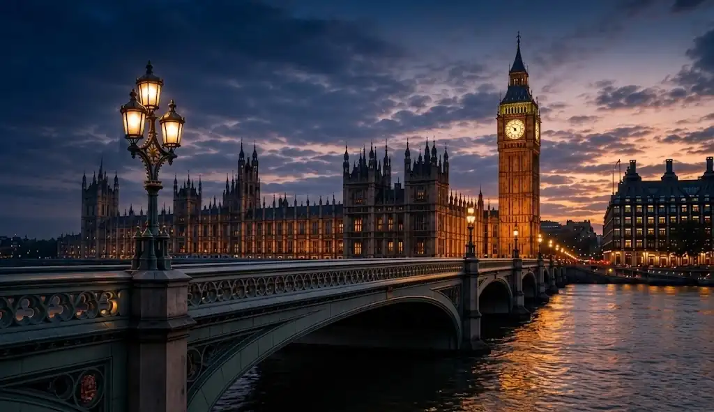 Big Ben & Westminster at dusk