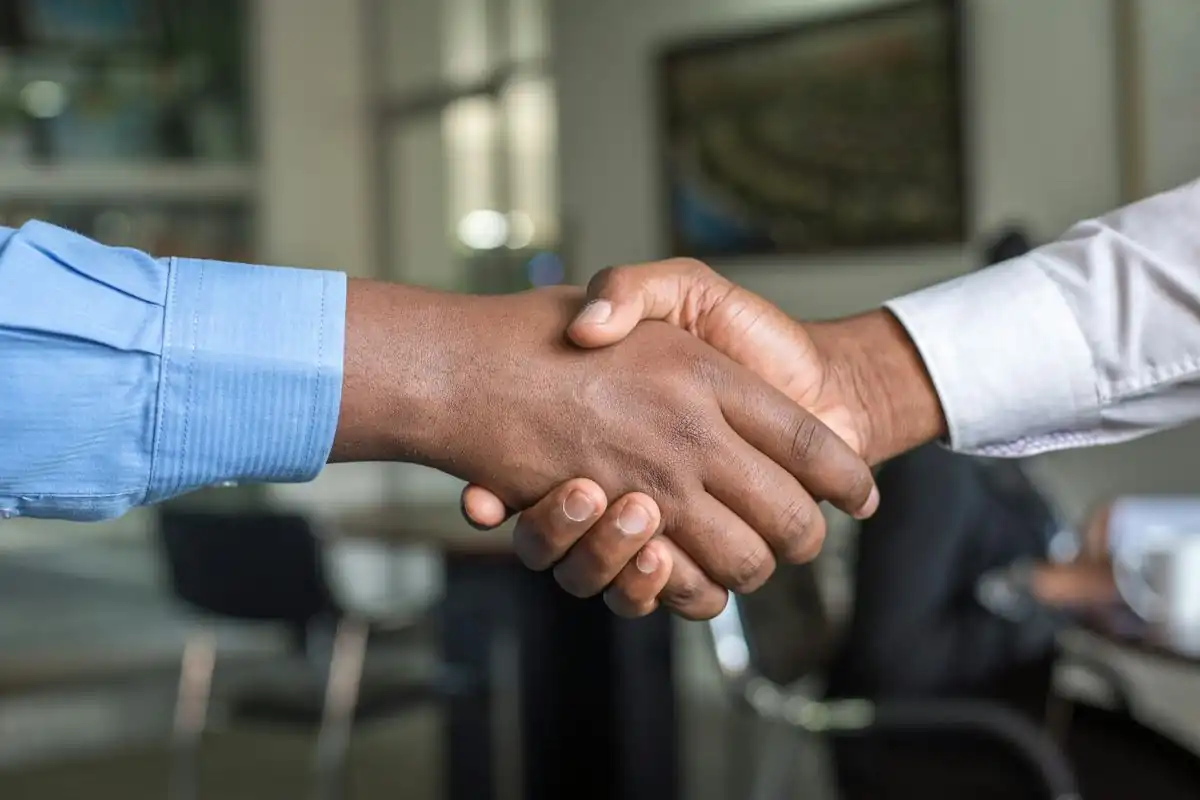 Professional handshake